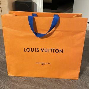 Gently Used Louis Vuitton Paper Shopping Bag